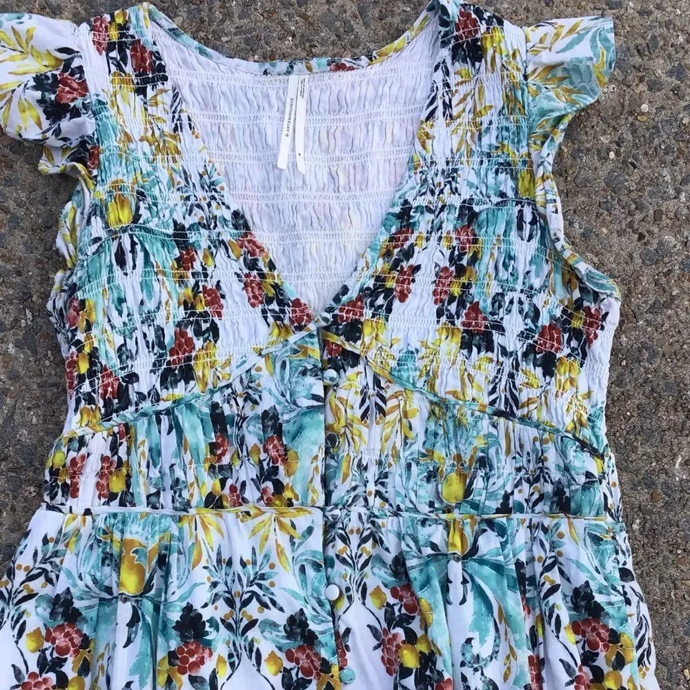 Anthropologie The Peregrine Smock Midi Dress - Picture 7 of 7